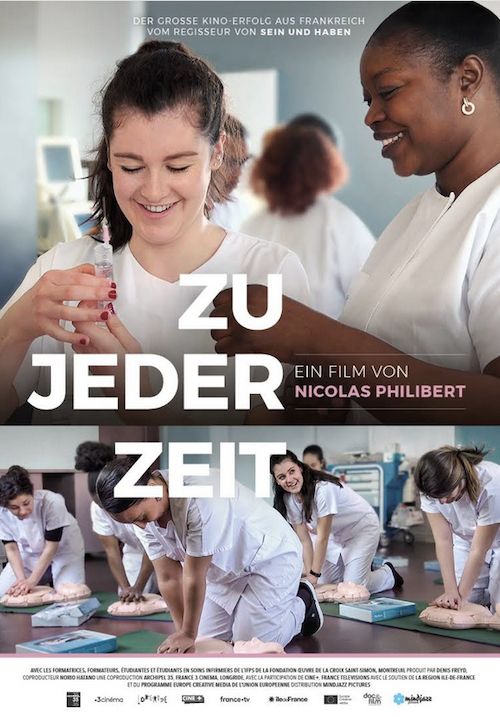 Filmplakat Zu jeder Zeit von Nicolas Philibert (Regisseur), Frankreich 2018. © mindjazz pictures