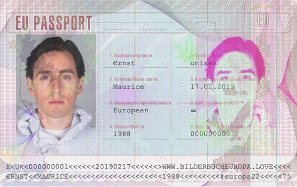 Instagram-Upload des „Europapasses“ von Bilderbuch-Bandmitglied Maurice Ernst.
