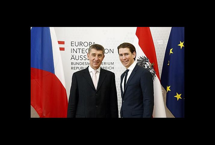 Bundesminister Sebastian Kurz trifft den tschechischen Vizepremier Andrej Babis. Wien, 13.02.2015