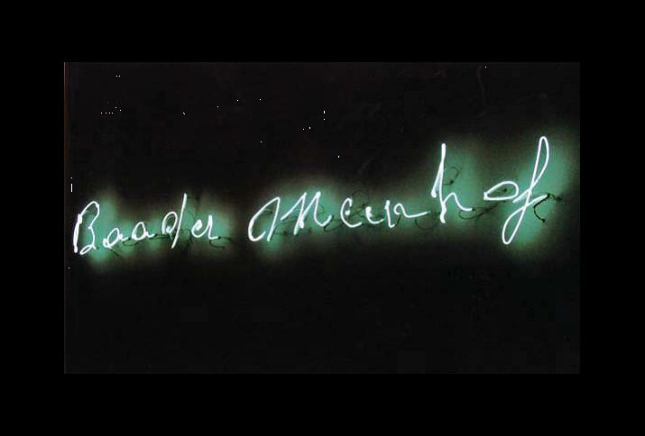 Claue Lévêque Baader-Meinhof (1993), Weiße Neonröhren