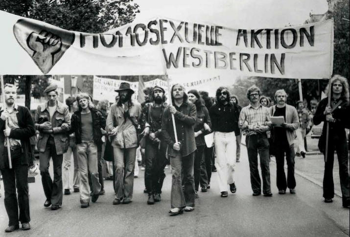 Demonstration der Homosexuellen Aktion Westberlin