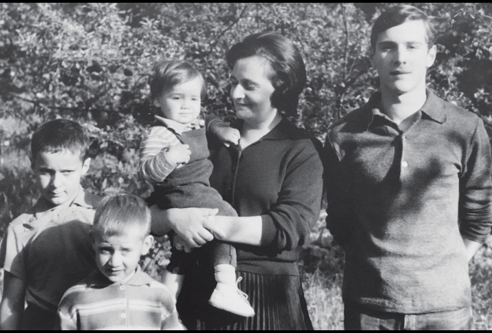 schwarz-weiß Fotografie der Familie Brasch
