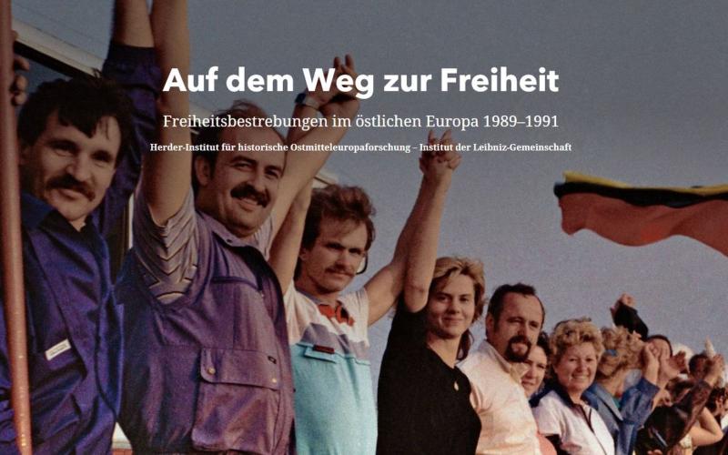 Screenshot der Website "Auf dem Weg zur Freiheit"
