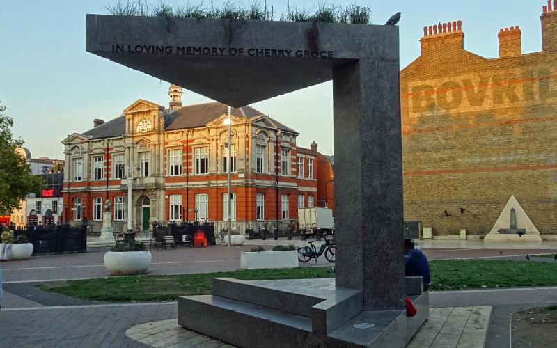 Cherry Groce Memorial, Windrush Square, Effra Road, London SW2 1JQ unveiled on 25 April 2021