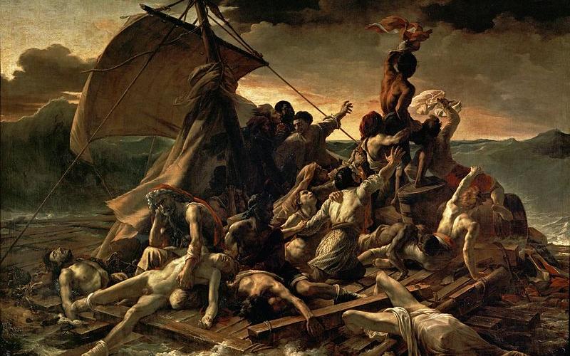 JEAN LOUIS THÉODORE GÉRICAULT - La Balsa de la Medusa (Museo del Louvre, 1818-19)