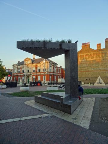 Cherry Groce Memorial, Windrush Square, Effra Road, London SW2 1JQ unveiled on 25 April 2021