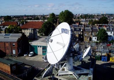 Satellitenanlage in der Nähe von Hammersmith