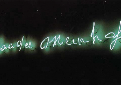 Claue Lévêque Baader-Meinhof (1993), Weiße Neonröhren