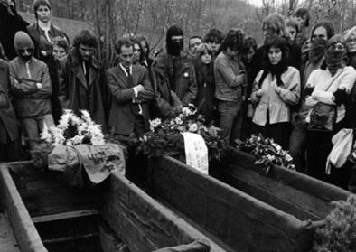Beerdigung von RAF-Mitgliedern, Stuttgart, 27.10.1977