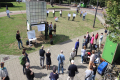 Gedenkintervention der Studierenden am Lagerort für sowjetische Kriegsgefangene im Bremer Stadtzentrum