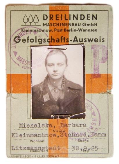 Barbara Michalska Werksausweis der Bosch-Tochterfirma Dreilinden GmbH, 1943. © Sammlung „Zwangsarbeit 1939-1945“