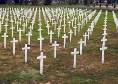 The Memorial Cemetery of Homeland War Victims was built between 1998 and 2000, and it is marked with 938 marble crosses. The Memorial Cemetery of Homeland War Victims was built between 1998 and 2000, and it is marked with 938 marble crosses.