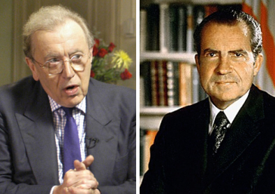 Sir David Paradine Frost –British broadcaster– & Richard Nixon –President of United States of America (1969-1974) Sir David Paradine Frost –British broadcaster– & Richard Nixon –President of United States of America (1969-1974)