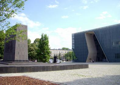 Eingang zum Museum der Geschichte der polnischen Juden Eingang zum Museum der Geschichte der polnischen Juden