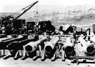 Casings for the "Thin Man" plutonium gun design weapons, ca. 1945. Casings for the "Thin Man" plutonium gun design weapons, ca. 1945.
