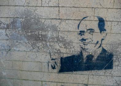 Stencil von Berlusconi in Rom Stencil von Berlusconi in Rom