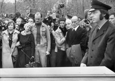 Beerdigung von Ensslin, Baader und Raspe in Stuttgart 1977 Beerdigung von Ensslin, Baader und Raspe in Stuttgart 1977