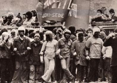 Manifestazione del movimento 77 a Roma Manifestazione del movimento 77 a Roma