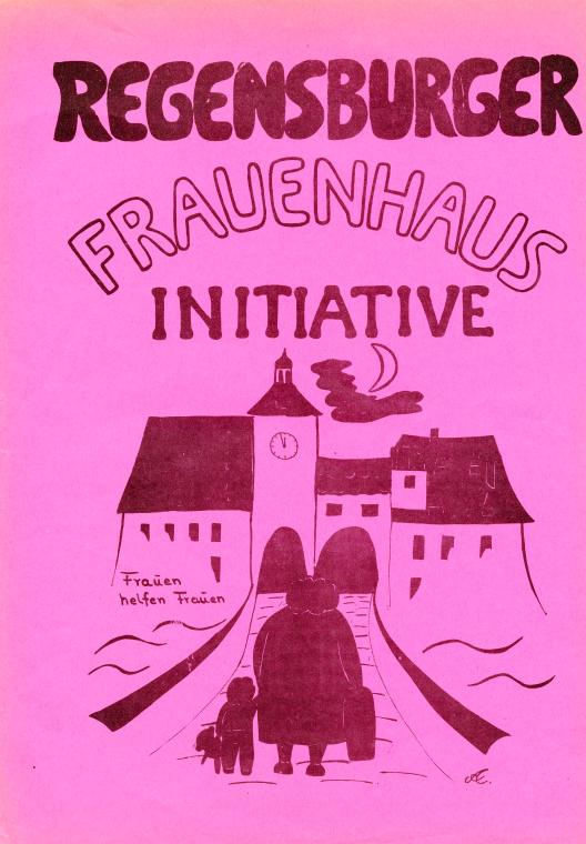 Flugblatt der Regensburger Frauenhaus Initiative, 1977