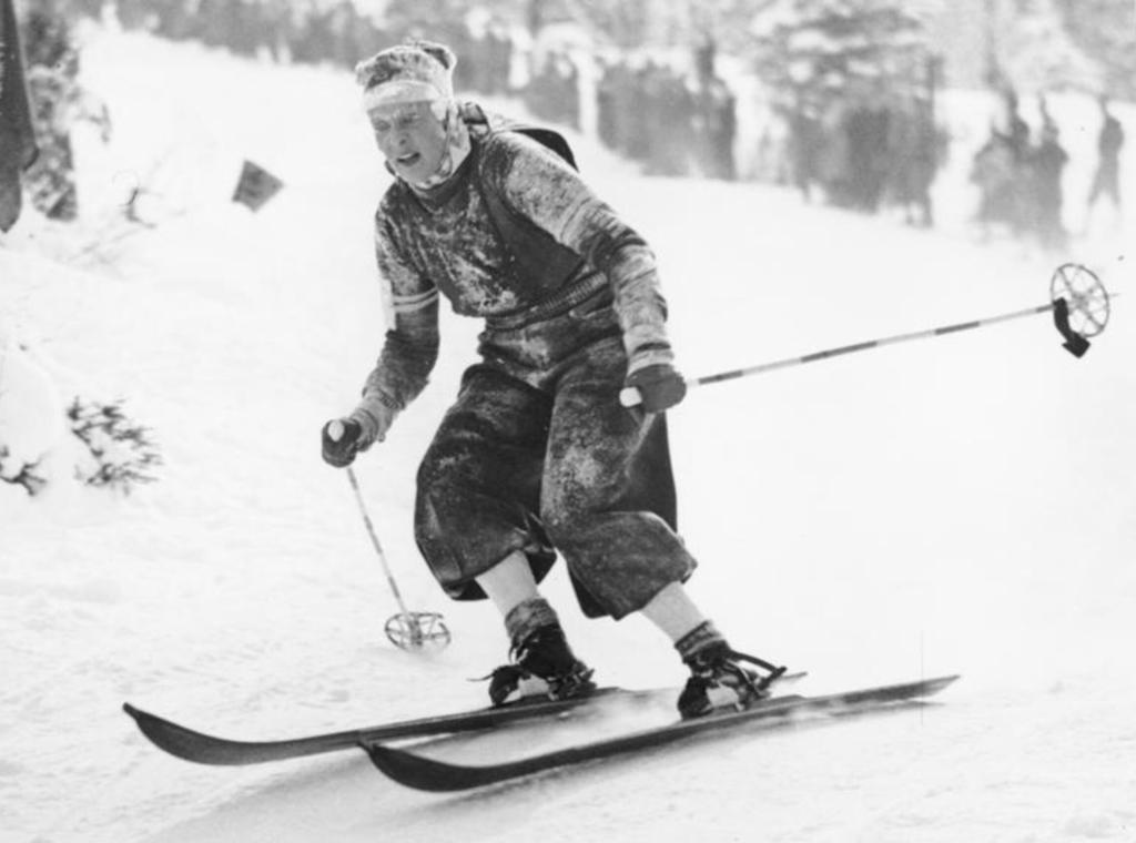 IV. Olympische Winterspiele in Garmisch-Partenkirchen 1936. Abfahrtslauf der Damen, Jeannette Kessler (Großbritannien)