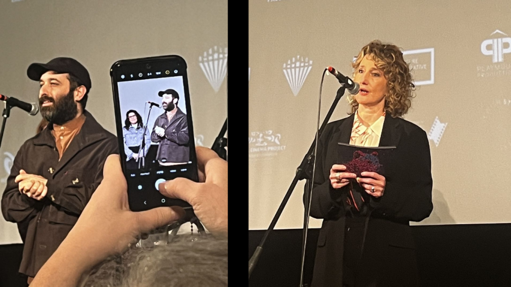 Regisseur Tom Shoval und Tricia Tuttle