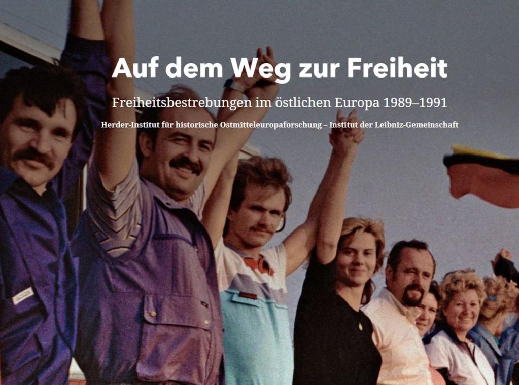 Screenshot der Website "Auf dem Weg zur Freiheit"