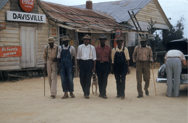 Männer, die Versuchspersonen in den Tuskegee-Syphilis-Experimenten waren. 