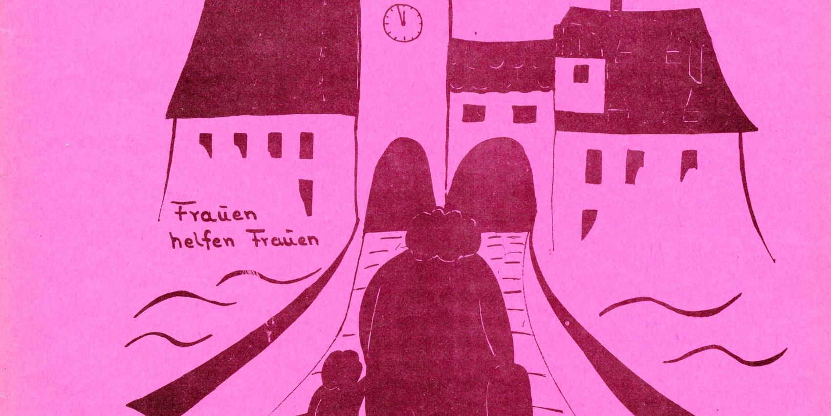 Flugblatt der Regensburger Frauenhaus Initiative, 1977.