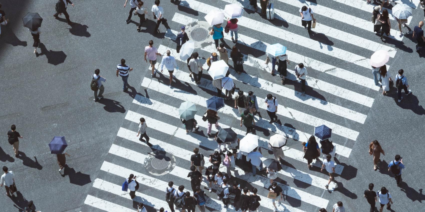 Dick Thomas Johnson, Shibuya Scramble Crossing, Tokyo, Japan, Creative Commons Attribution 2.0 Generic license.