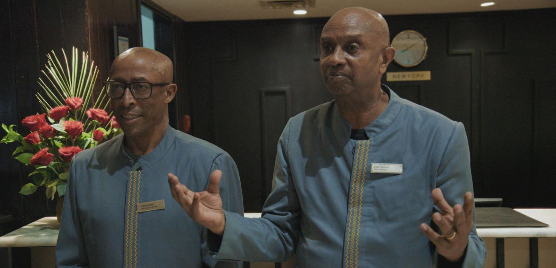 Zwei Hotelmitarbeiter vom Hilton in Addis Abeba im Interview mit Ruth Beckermann