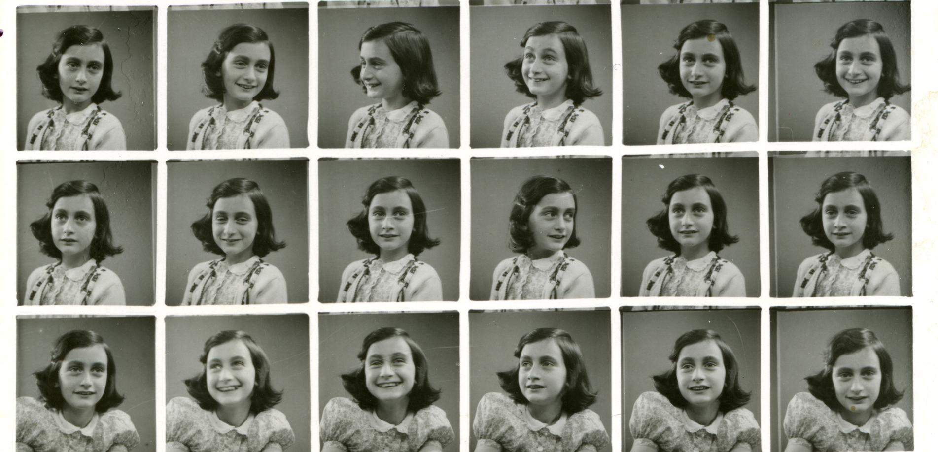 Passbilder von Anne Frank 1939