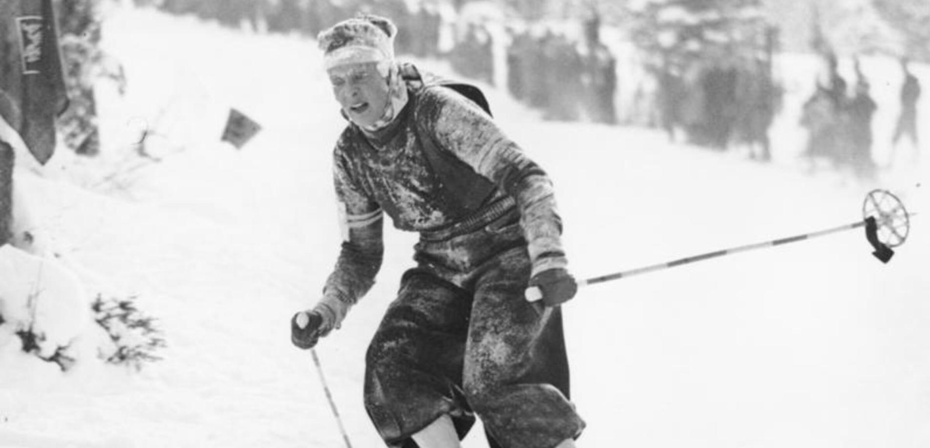 IV. Olympische Winterspiele in Garmisch-Partenkirchen 1936. Abfahrtslauf der Damen, Jeannette Kessler (Großbritannien)