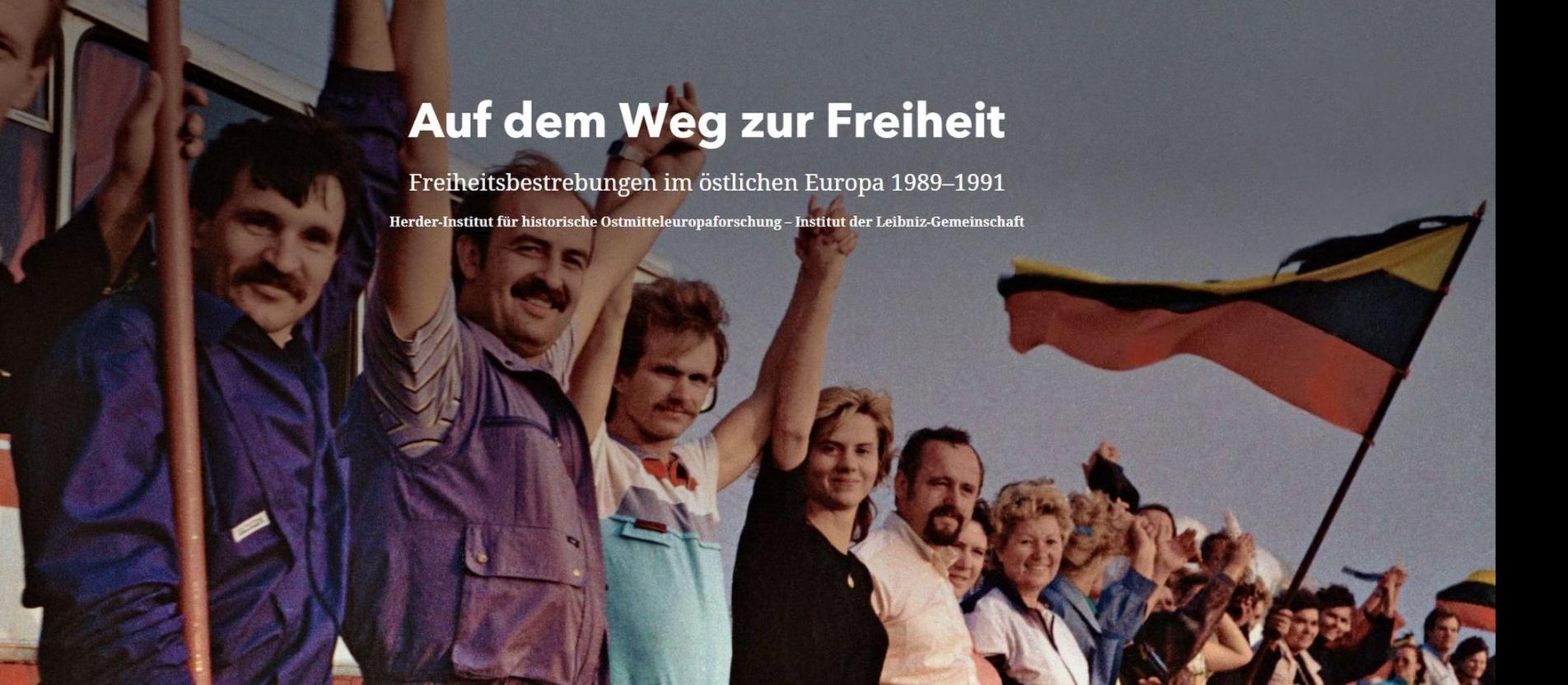 Screenshot der Website "Auf dem Weg zur Freiheit"