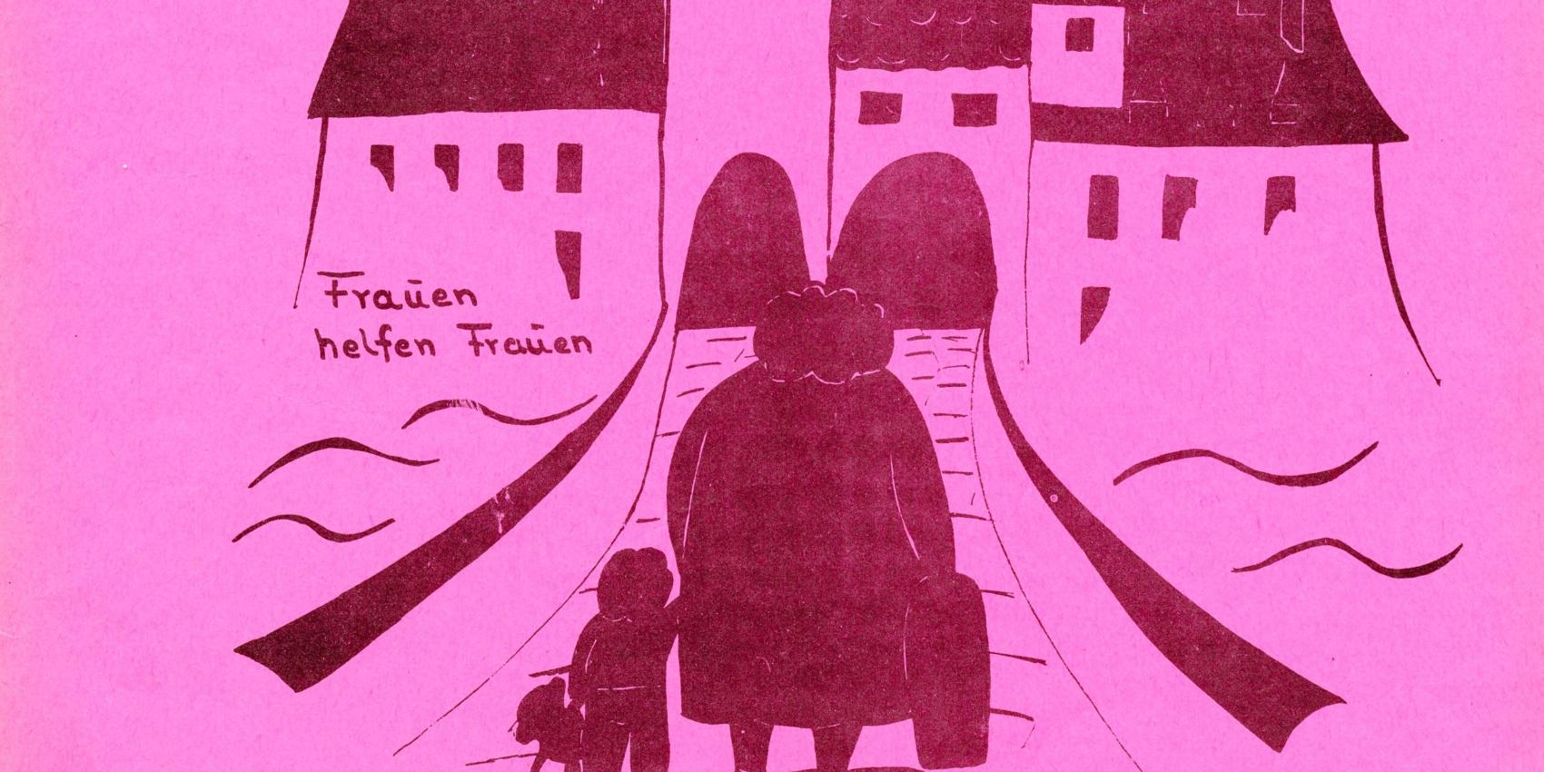 Flugblatt der Regensburger Frauenhaus Initiative, 1977.