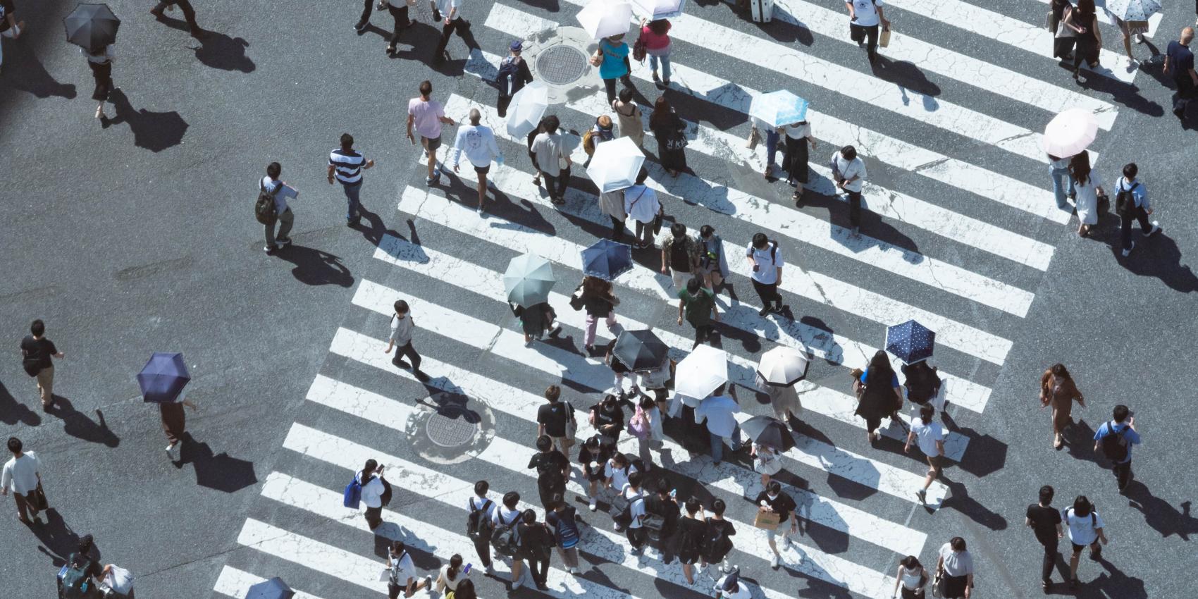 Dick Thomas Johnson, Shibuya Scramble Crossing, Tokyo, Japan, Creative Commons Attribution 2.0 Generic license.