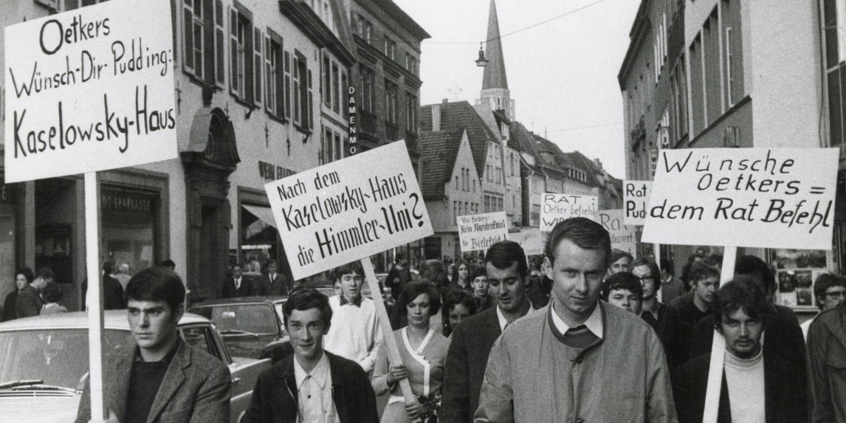 Demonstration gegen den Namen der Kunsthalle