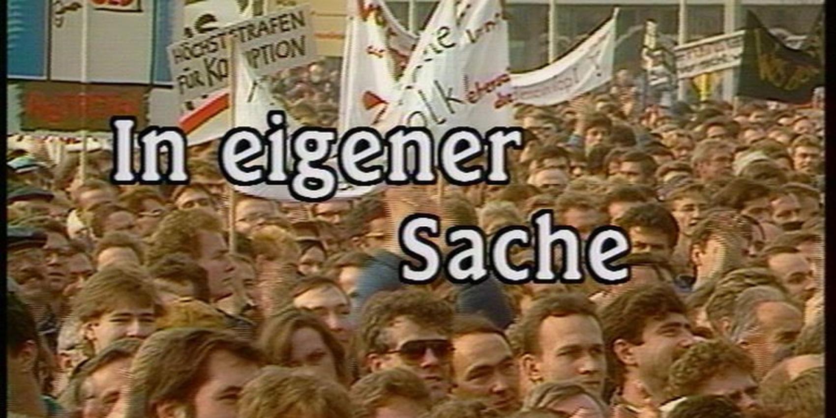 Demonstrant:innen gegen die SED-Diktatur