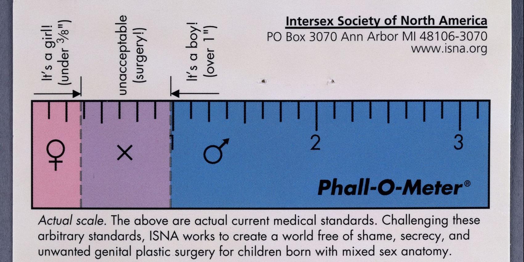 „Phall-O-Meter“ der Intersex Society North America