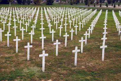The Memorial Cemetery of Homeland War Victims was built between 1998 and 2000, and it is marked with 938 marble crosses.