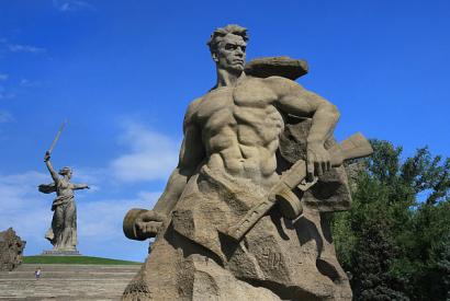 Skulpturen der Gedenkstätte auf dem Mamajew-Hügel. Foto: Alexander Kaasik CC-BY-SA 4.0