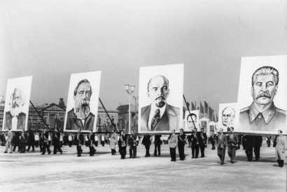 Berlin, Marx-Engels-Platz, Demonstration am 1. Mai 1953.