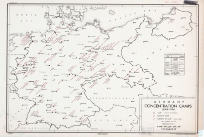 CIA map of concentration camps 1944