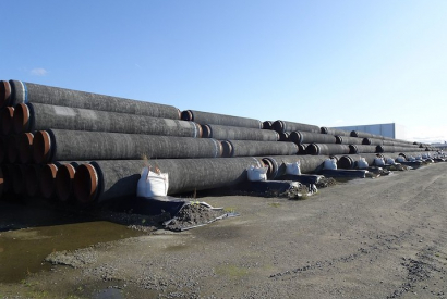 Rohre für Nord Stream 2 in Mukran