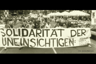 Demonstration "Solidarität der Uneinsichtigen" in Frankfurt/Main