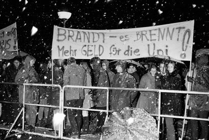 Studentendemonstration in Bonn, 1969