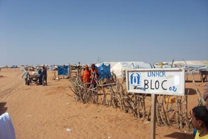 Foto: Malische Geflüchtete in einem UNHCR-Camp in Mauretanien, 2013