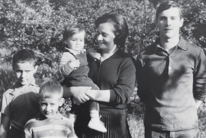 schwarz-weiß Fotografie der Familie Brasch