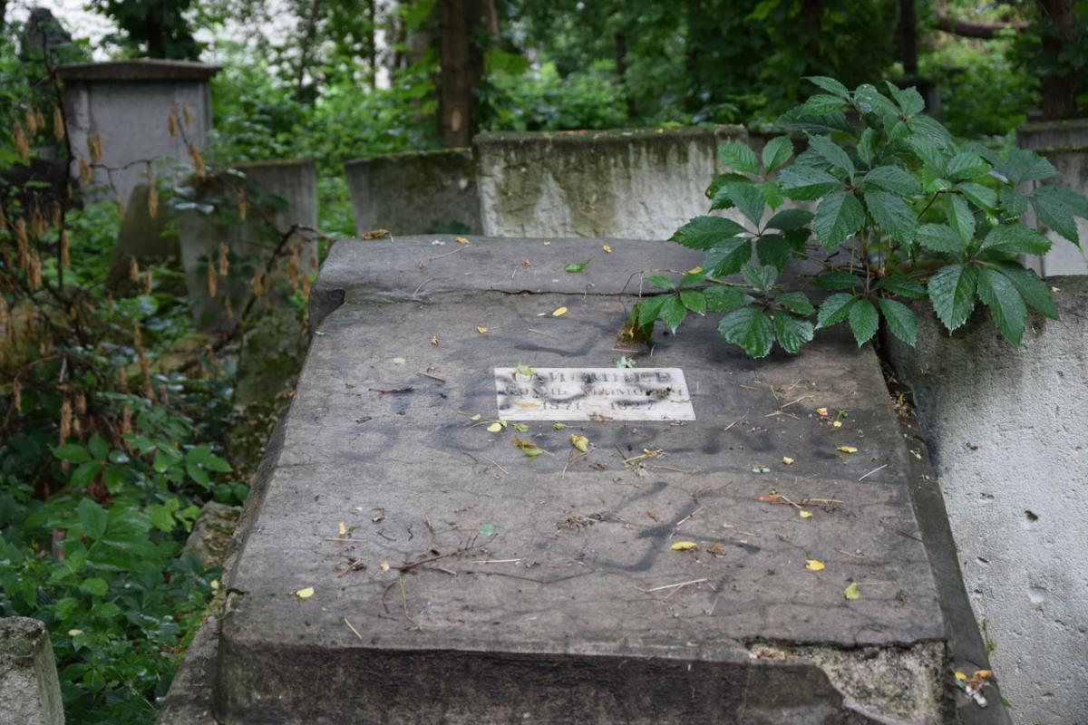 Antisemitischer Vandalismus auf dem jüdischen Friedhof von Chisinau, 18. Juni 2017, © Maren Röger