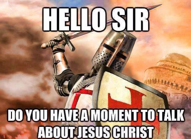 Meme zu „Deus Vult!“ Meme zu „Deus Vult!“ als Beispiel für antiislamische bzw. rassistische Äußerungen.